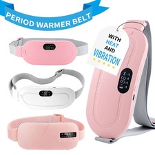 Electric Heating Menstrual Vibration Pad Belt For Period Pain Relief Cramps Gift