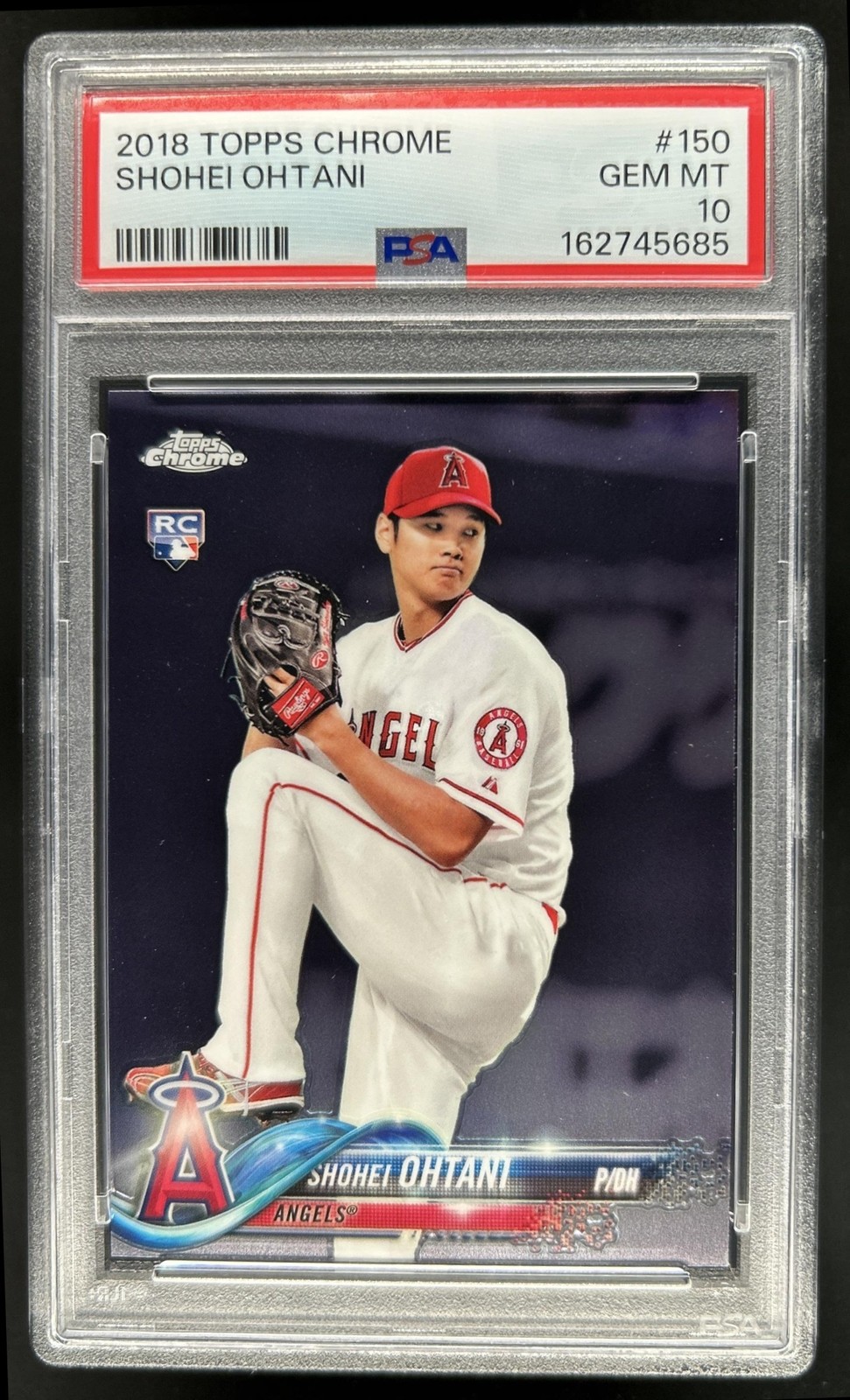 2018 Topps Chrome Shohei Ohtani RC Rookie #150 Angels PSA 10 GEM MINT (85)
