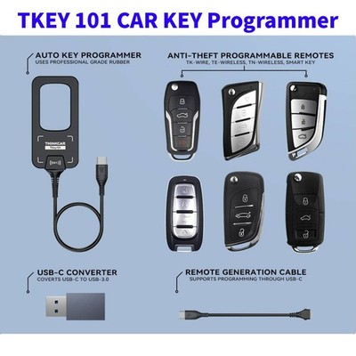 Car Key Programmer THINKCARTKEY 101 Equipment with 6 Unit Remote Keys NEW USA