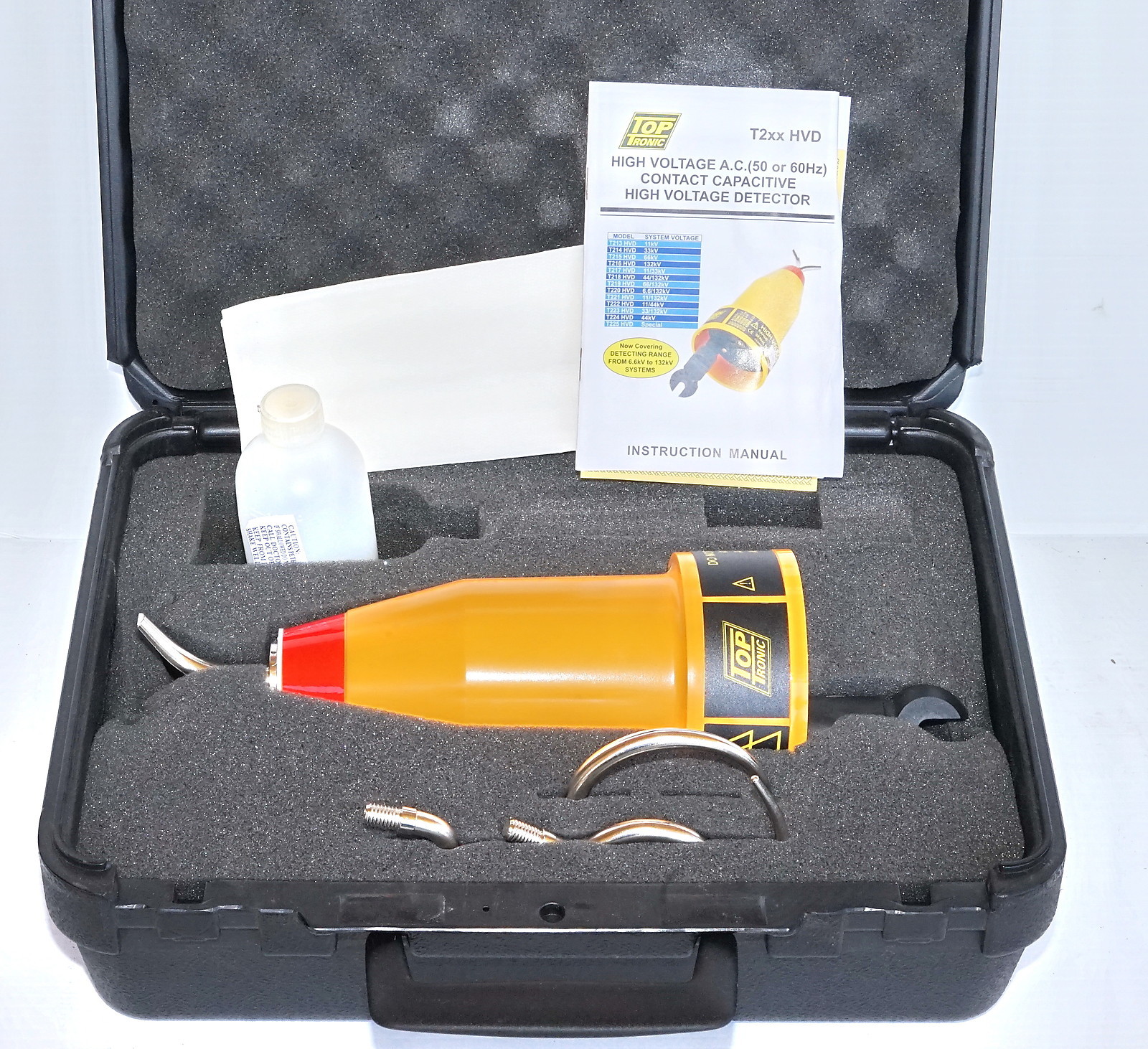 Toptronic T218HVD High Voltage Detector Touch Tester *44kV to 132kV* 10-500hz | eBay