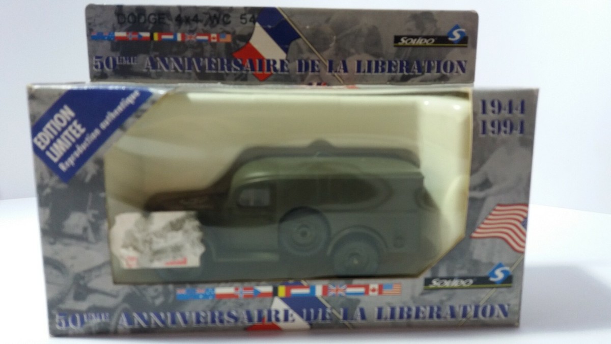 LF007 SOLIDO 4494/77 Voiture 1/43 Dodge 4x4 radiodiffusion française