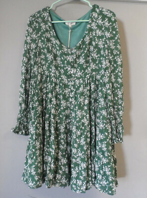In Loom Women's Long Sleeve Dress 119146 Green Floral Size XS | eBay In Loom Women's Long Sleeve Dress 119146 Green Floral Size XS | eBay