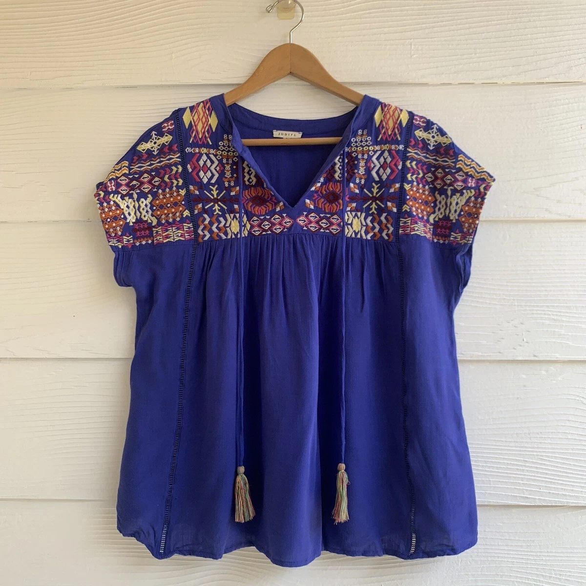Jodifl outlet embroidered top