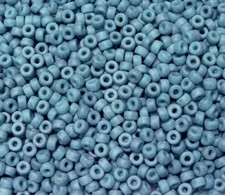 Blue Marble Czech Czechoslovakian Glass 6mm Mini Crow Pony Beads 100pc