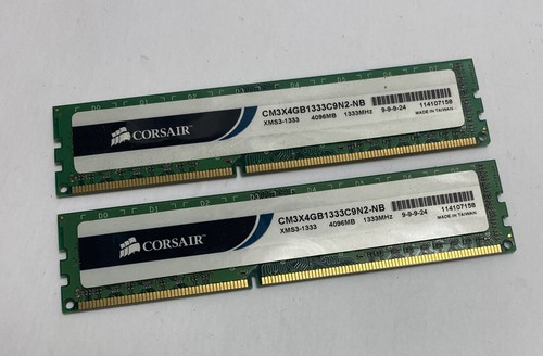 8GB (2 x 4GB) Corsair CM3X4GB1333C9N2-NB PC3-10600U 1333MHz DDR3 Computerspeicher