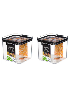 2 x Sistema Ultra Tritan Container 700ml Airtight Impact resistant Food Storage