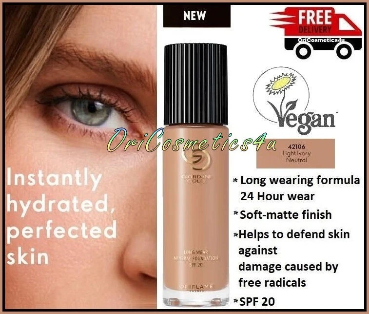 Oriflame Giordani Gold Mineral Foundation Light Ivory Neutral and Pink Wedges - Image 2 of 4