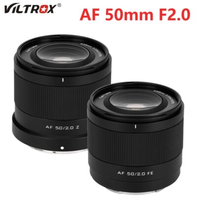 Viltrox AF 50mm F2.0 Auto Focus Full Frame Prime Lens for Sony E Nikon Z Mount