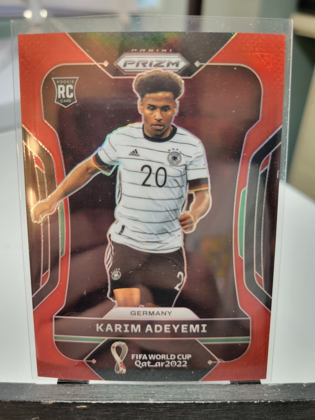 Karim Adeyemi Rookie Red 223/399 2022 Panini Prizm World Cup Soccer