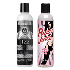 Pussy Juice Scented 8.25 oz & Jizz Cum Scented 8 oz Lubricant Creampie Kit