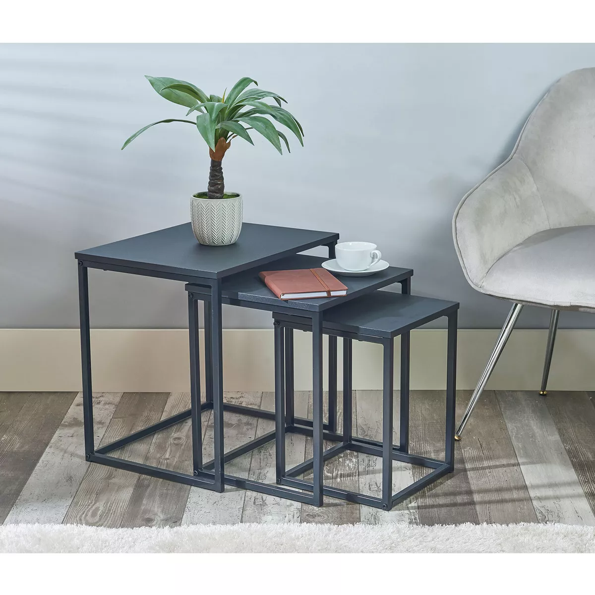 Metal table nest deals
