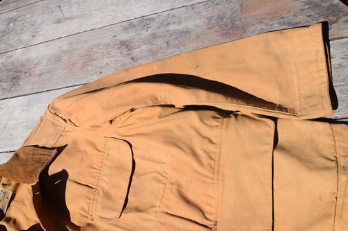 Vintage 30er Jahre Duxbak Feldjacke Herren Canvas Entenjagd Mantel 38 - Bild 6 von 11