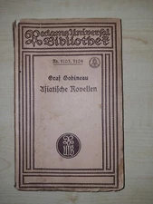 ASIATISCHE NOVELLEN GOBINEAU OLD GERMAN BOOK