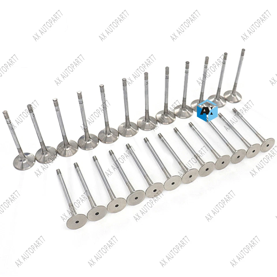 24x Intake Exhaust Inlet Outlet Valves Set For VW Audi S4 S5 A6 2.8 3.2 3.0 TFSI - Image 2 of 4