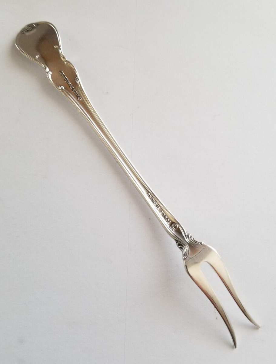 1948 Sterling Silver Short Handle Pickle/Olive Fork French
