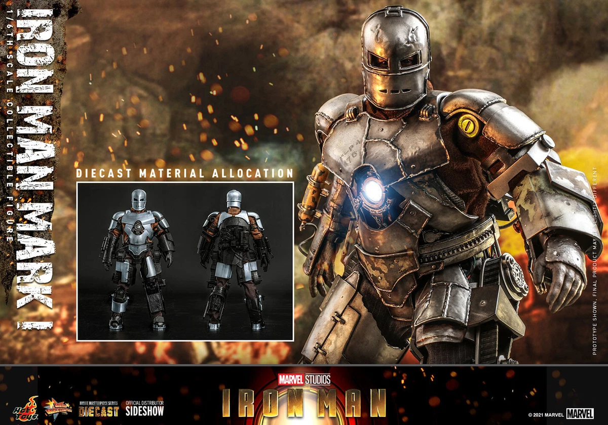 Hot Toys MMS605 D40 Iron Man Mark I 1 Suit Diecast 1/6 Scale 12