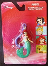 DISNEY LITTLE MERMAID - 2" ARIEL FIGURE BAG CLIP OR KEY RING - NEW  SEALED