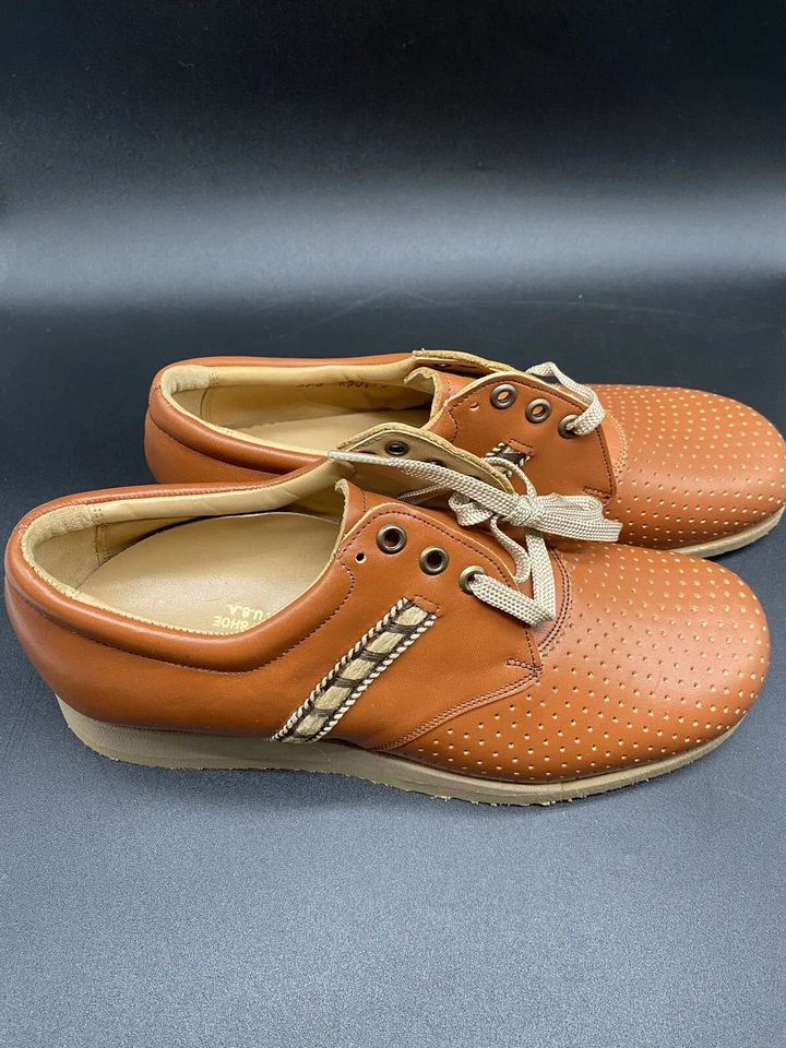 Vintage 1950s/60s Casual Shoe Women’s 6.5 Oxford Bowling Style Nerd Geek  - Image 2 of 4