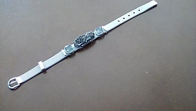 KEEP Collective Bracelet - Silver mesh band with (3) charms