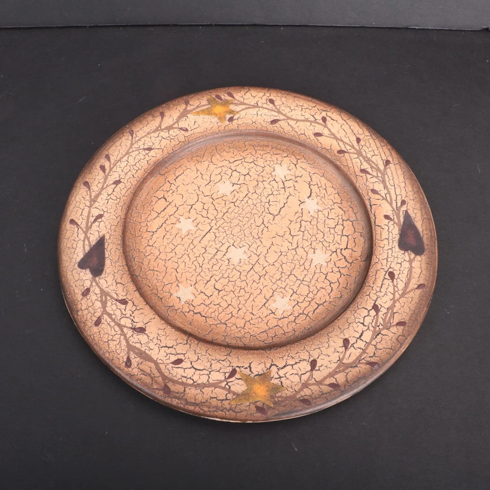 Stars & Crackles Resin Country Plate - Image 2 of 4
