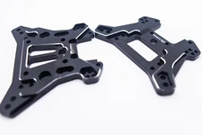 Cobra Racing (F + R) Traxxas Sledge Shock Towers (BLACK) - 7075-T6