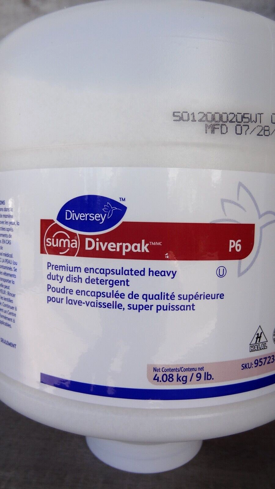 Diversey 957238409 Suma Diverpak P6 Dish Detergent 9lb for sale