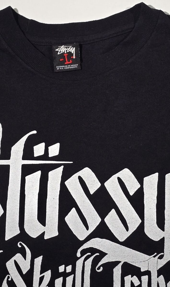 Stussy Old Skull Tribe Worldwide NY Chapter Skull Black T Stussy Old Skull Tribe Worldwide NY Chapter Skull Black T