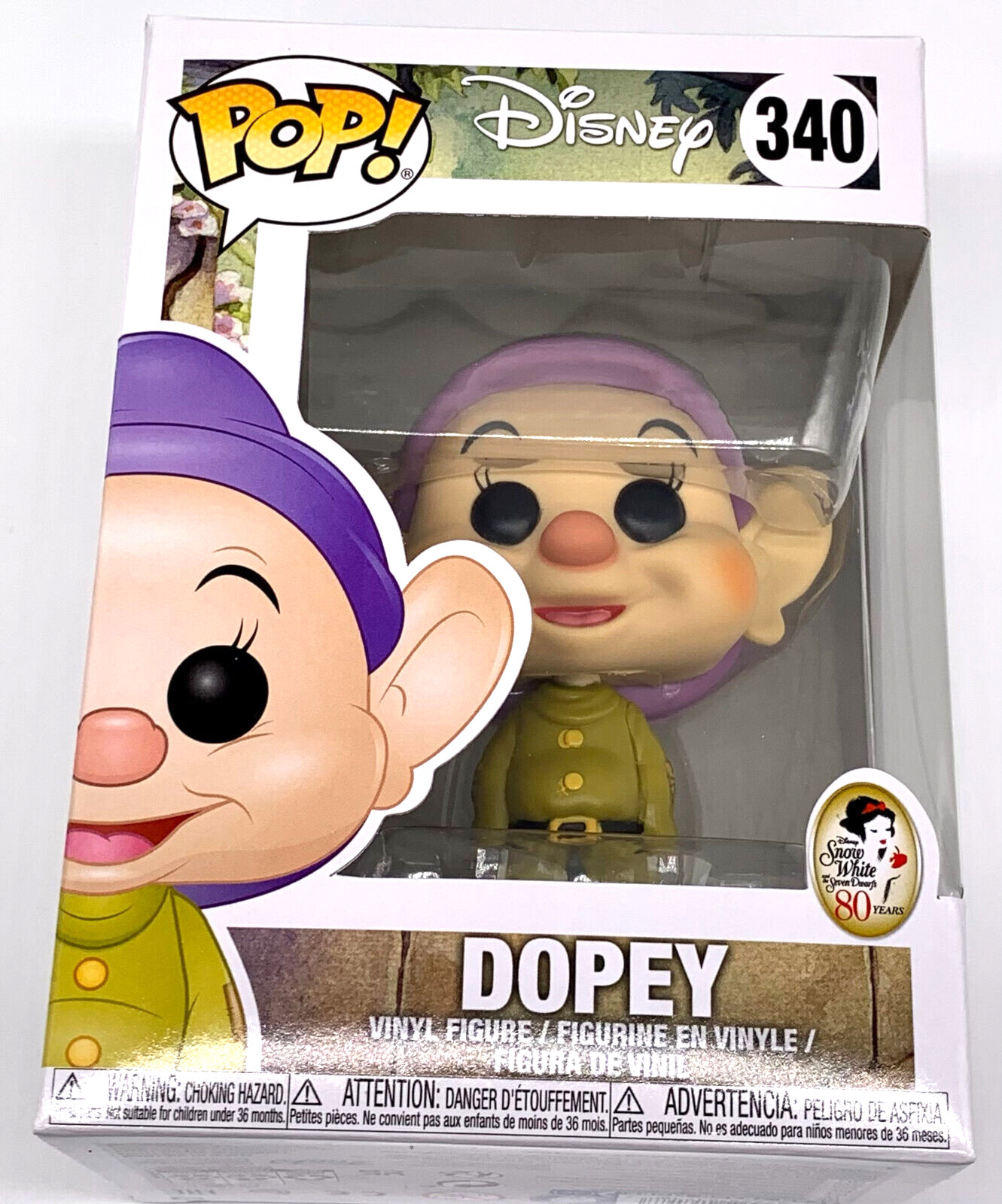 Snow White and the Seven Dwarfs Dopey Pop #340 Funko 2022