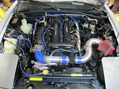 Kit de tubos de admisión de aire frío + filtro para mangueras negras 94-99 Mazda MX-5 Miata 1.8L - Imagen 3 de 6