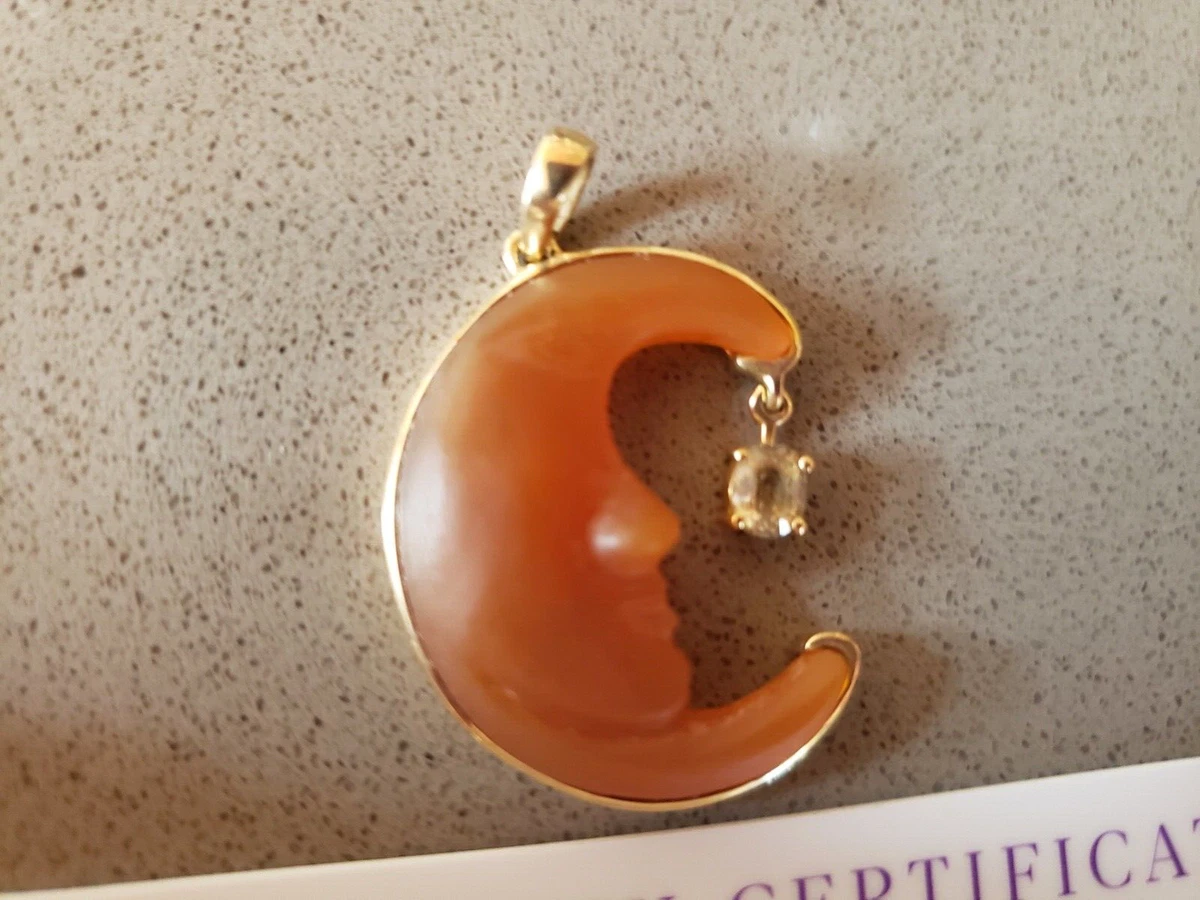 9ct gold store moon necklace