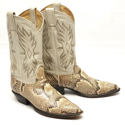python snakeskin boots