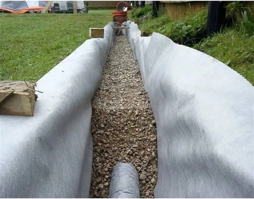GEOFABRIC 1.2 Wide X 25m Roll Geotextile White Retaining Wall DRAINAGE FILTER - Picture 11 of 13