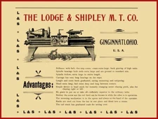 1895 Lodge & Shipley Machine Tools New Metal Sign: Cincinnati, OhiO - Superior!