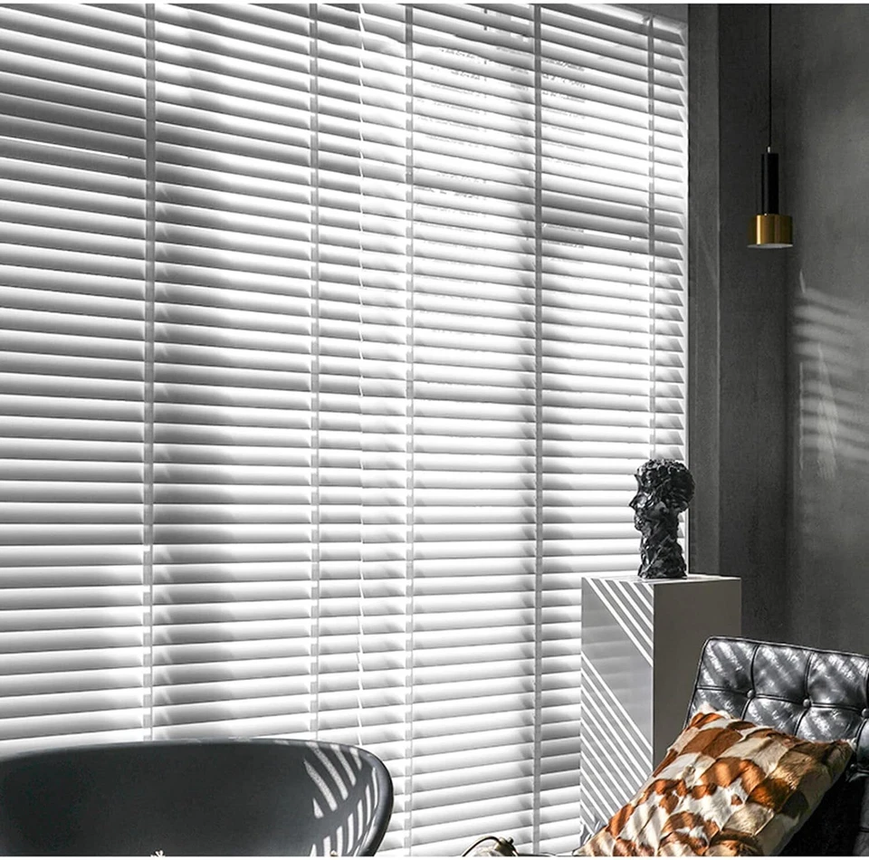 Faux Wood Wooden Blinds 50 MM Slats Home Office Window Venetian Blind Easy Fit - Image 2 of 4