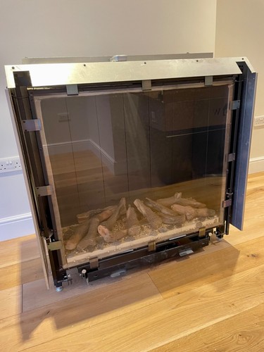 Faber Spectra Framless Gas Fire with Marble Surround - Picture 3 of 6