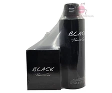 Kenneth Cole Black 2 PC Set for Men-1.7oz EDT Spray + 6.0 oz Body Spray