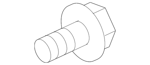 Genuine Ford Tail Lamp Assembly Screw N808955-S439 - Foto 3 di 4