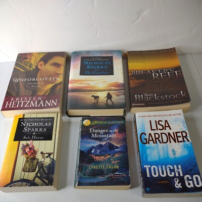 #ad Love Inspired Romance Suspense PB amp; HC Books Gardner Sparks Eason Fiction Lot 6 $15.95