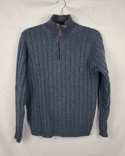 Quarter Zip Pullover Knit Sweater sz 