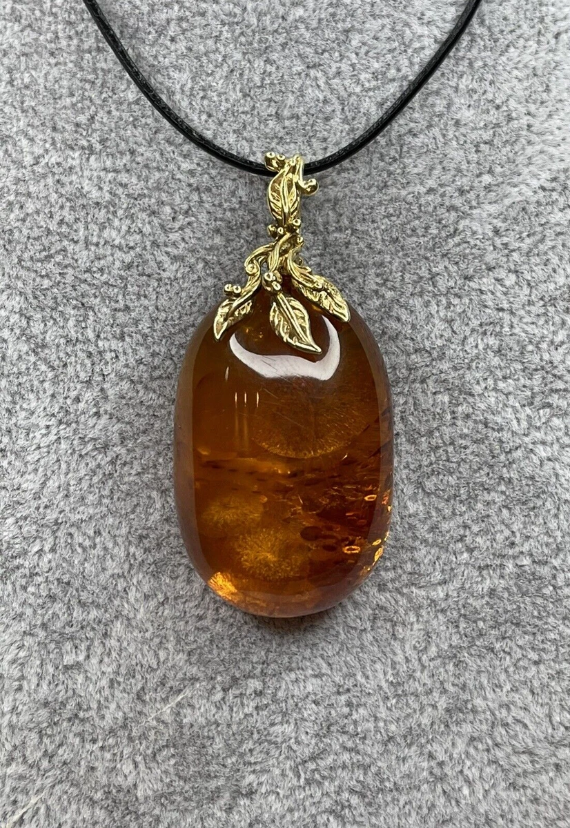 Teardrops Amber Necklace - Azendi