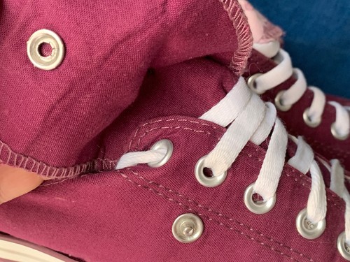 CONVERSE Purple Grape Bubble Gum Tie Dye Double Flap Sneakers Shoes Sz 10 👣b15 - Picture 8 of 12