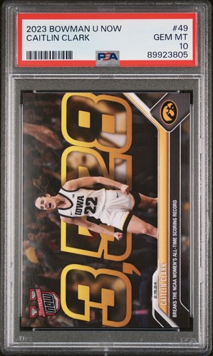 2023-24 Topps Now Bowman U #49 Caitlin Clark All-Time Scoring Record PSA 10 - 第 1/2 張圖片