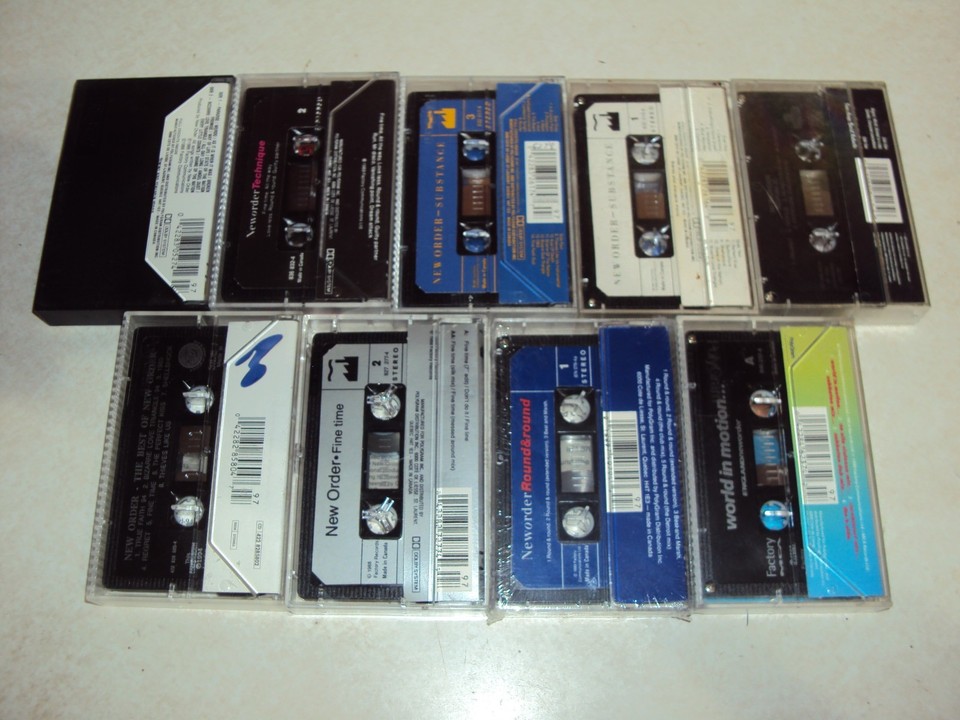 NEW ORDER LOT 9 CANADIAN CANADA CASSETTE TAPE MAXI SINGLE LP SUBSTANCE ...