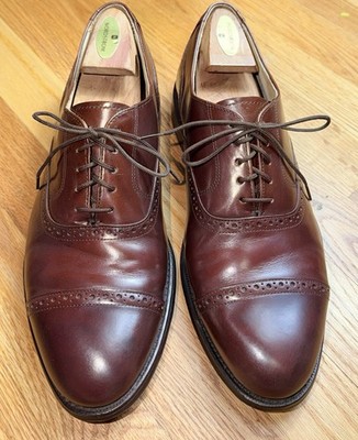 Bostonian Impressions Men s Cap Toe Semi Brogue Dress Shoes Size 10.5 D/B USA