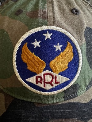 Ralph Lauren RRL Winged Logo Flight Inspired Cotton Camo Baseball