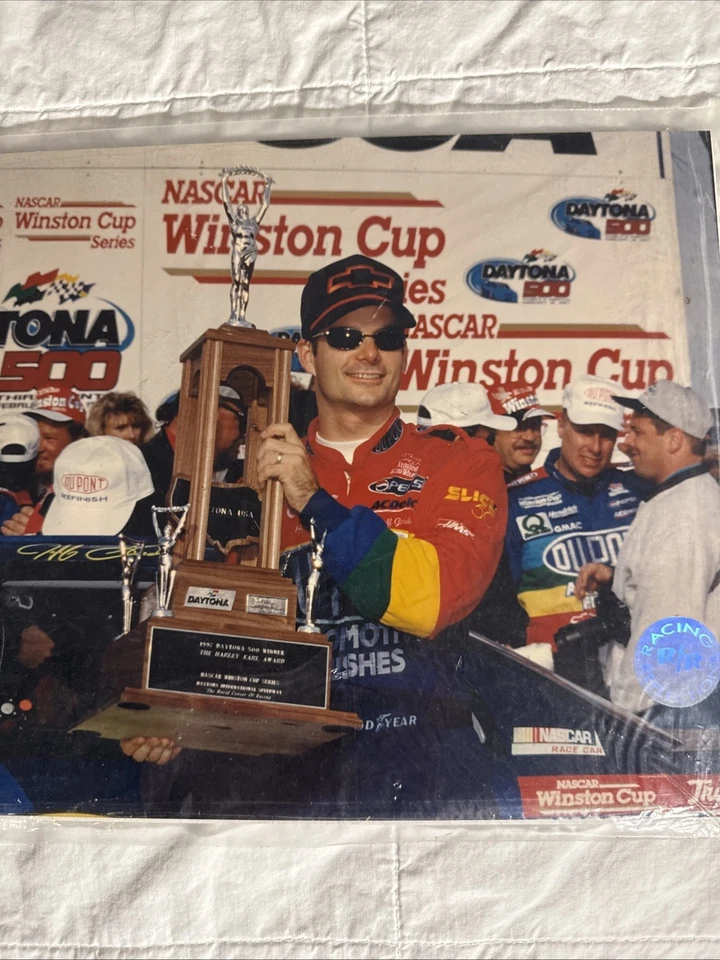 Tarjetas autografiadas de NASCAR, 2 artículos raros de Jeff Gordon y foto mía G/autógrafo Foto 2 de 4