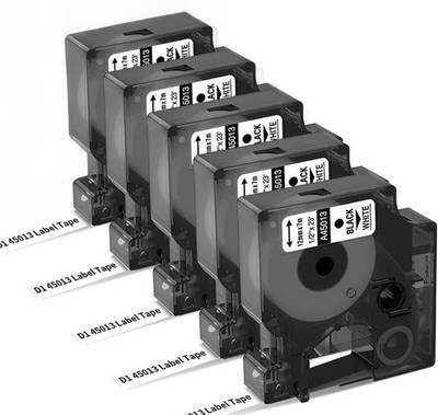 5X a45013 Dymo D1 Label Tape for DYMO Label Maker LabelManager160/280/210D