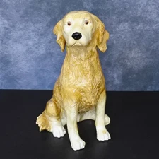 Large 17" Classic Dogs by Colin Kellam Golden Retriever Ceramic Dog Statue