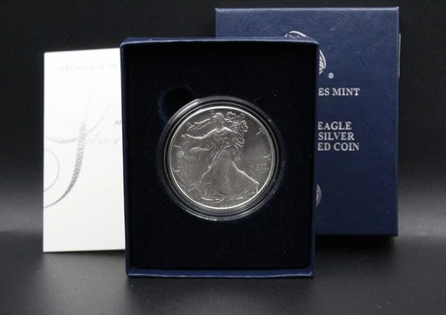 2020-W American Eagle 1 Oz Silver Uncirculated Coin Box COA