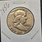 1956 Franklin silver half dollar.